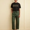 Trousers & Pants<BODE Alumni Stripe Pajama Pants Green