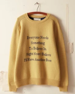 Knitwear<BODE Another Beer Sweater Yellow