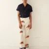 Trousers & Pants<BODE Applique Fruit Bunch Trousers White