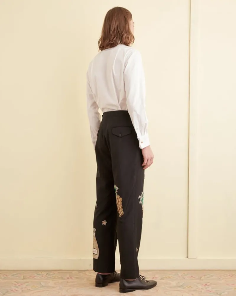 Trousers & Pants<BODE Arbane Tuxedo Trousers Black