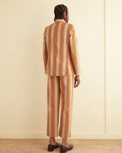 Suiting<BODE Awning Stripe Double-Breasted Suit Jacket Multi