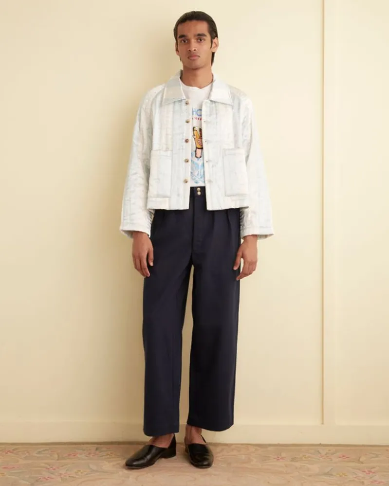 Outerwear<BODE Banker Stripe Jacket White