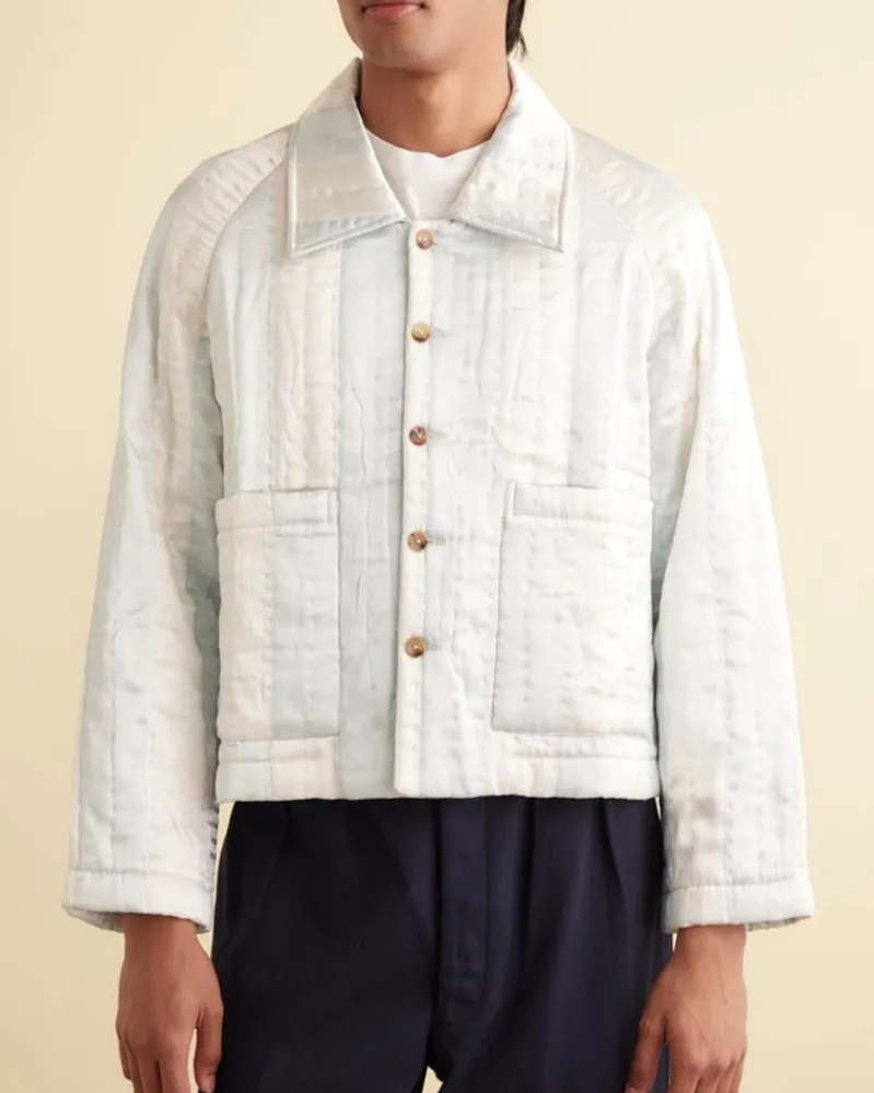 Outerwear<BODE Banker Stripe Jacket White