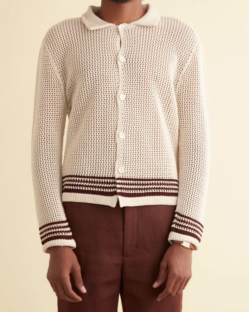 Knitwear<BODE Bayberry Overshirt Ecru