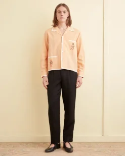 Shirts<BODE Beaded Blackjack Long Sleeve Shirt Sherbet