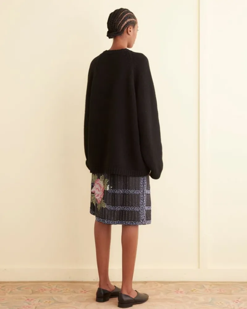 Skirts<BODE Beaded Bourbon Rose Skirt Black/Multi