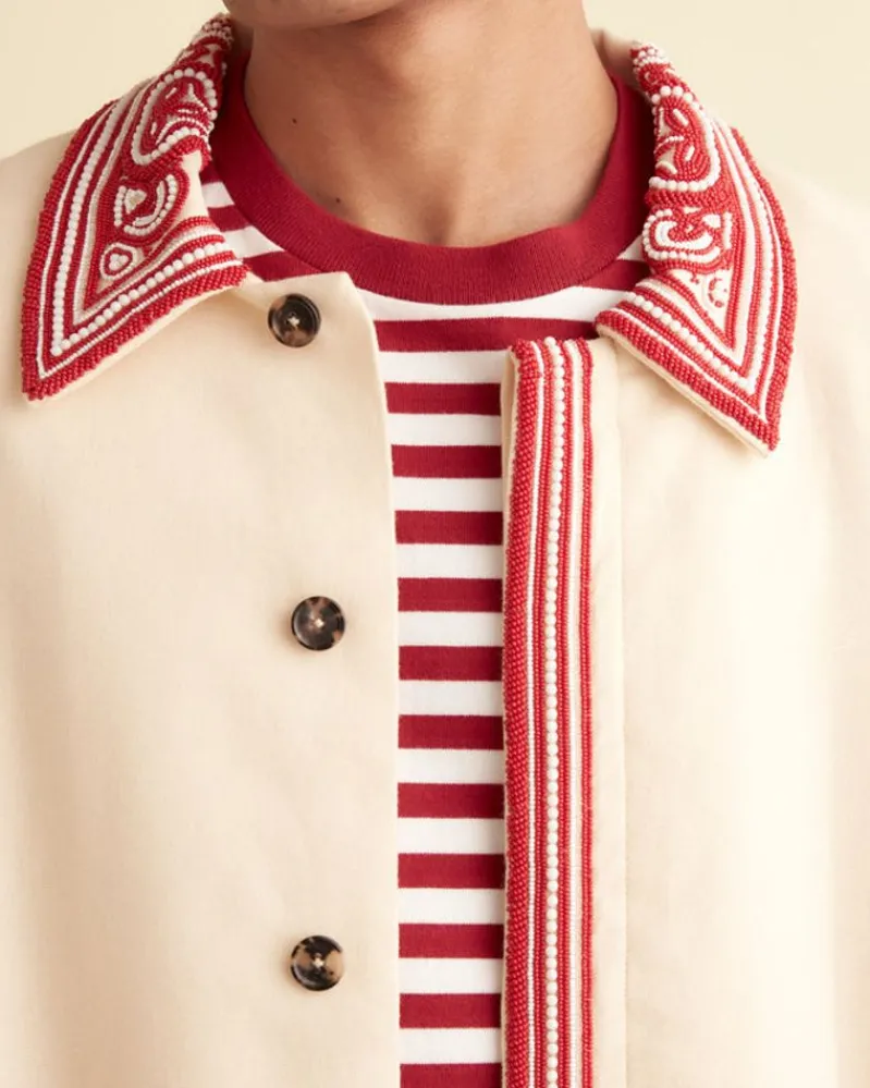 Outerwear<BODE Beaded Flora Jacket Cream