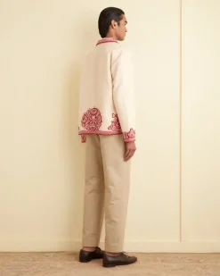 Outerwear<BODE Beaded Flora Jacket Cream