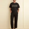 Trousers & Pants<BODE Beaded Fringe Trousers Black