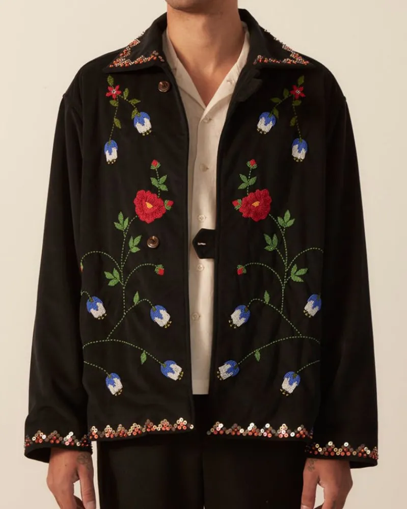 Outerwear<BODE Beaded Garden Vine Jacket