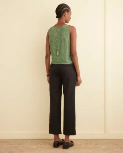 Tops<BODE Beaded Myrtle Shirt Green