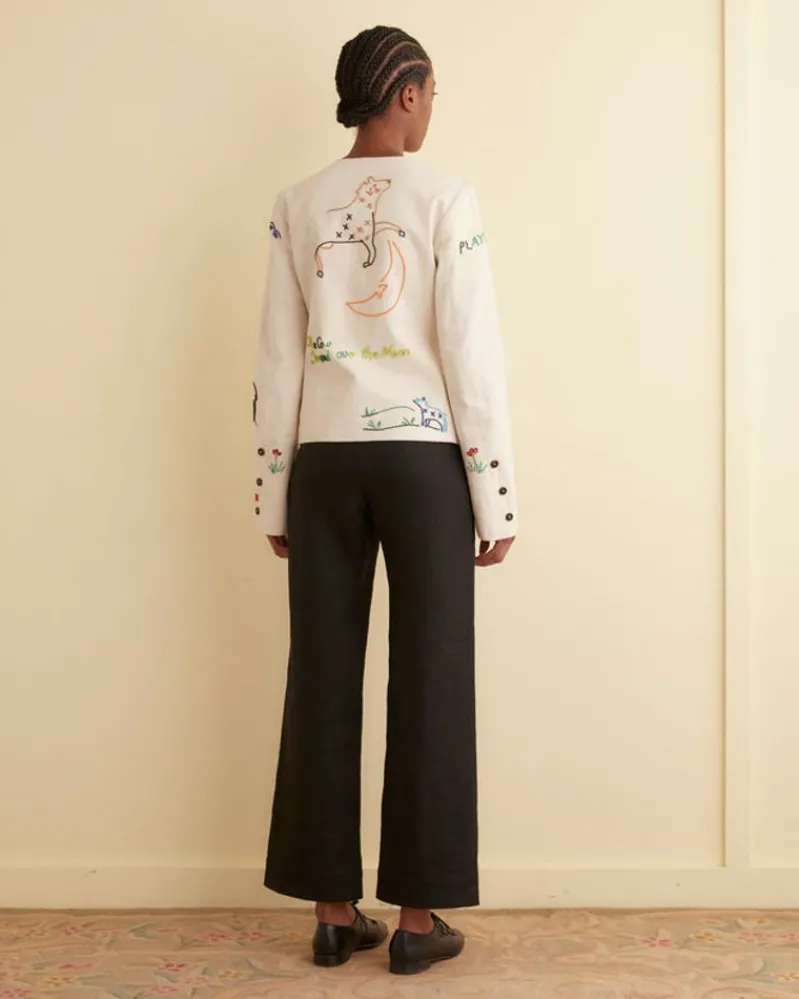 Outerwear<BODE Beaded Nursery Rhyme Jacket Ecru/Multi