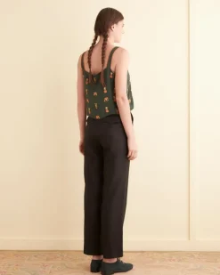 Tops<BODE Beaded Paddock Sampler Tank Green/Multi