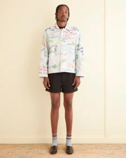 Outerwear<BODE Beaded Seashore Jacket Blue/Multi