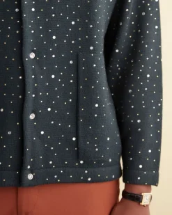 Knitwear<BODE Beaded Solid Cardigan Blue