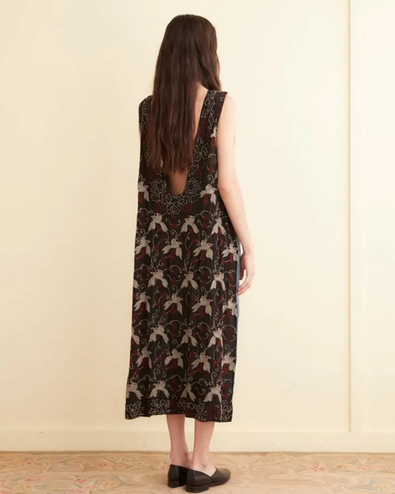 Dresses<BODE Beaded Tropicbird Duo Dress Blue/Multi