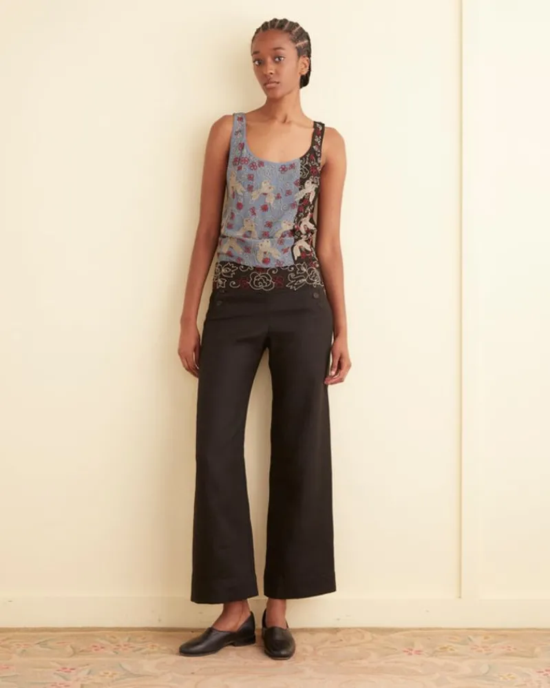 Tops<BODE Beaded Tropicbird Tank Blue/Multi