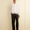 Shirts<BODE Beaded Wheat Flower Long Sleeve Shirt White