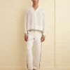 Trousers & Pants<BODE Beaded Wheat Flower Trousers Cream