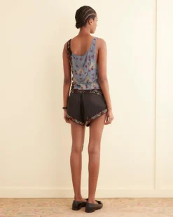 Shorts<BODE Beaded Yarrow Shorts Black