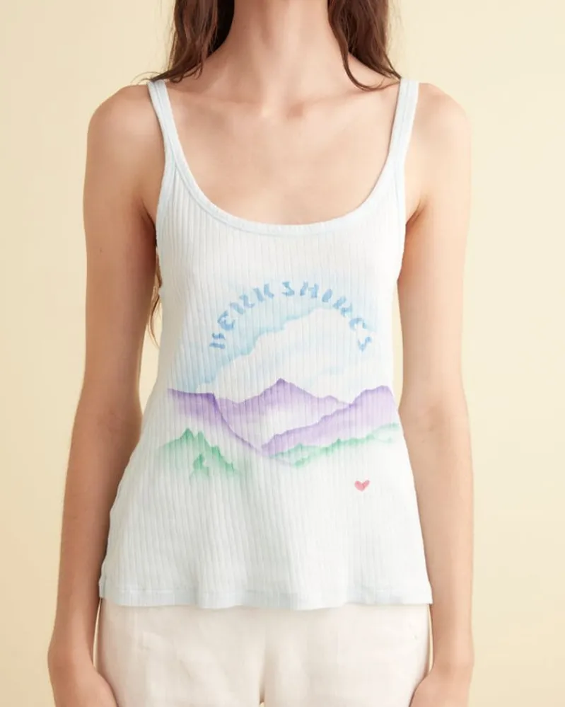 Cut And Sew<BODE Berkshires Tank - Light Blue