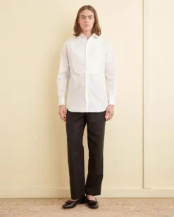 Suiting<BODE Bib Tuxedo Shirt White