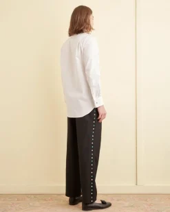 Suiting<BODE Bib Tuxedo Shirt White