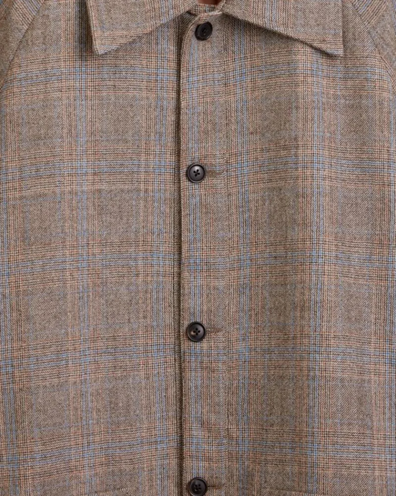 Outerwear<BODE Birdseed Check Jacket - L Brown