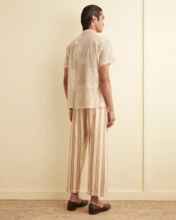 Trousers & Pants<BODE Blonde Stripe Pajama Pants Yellow