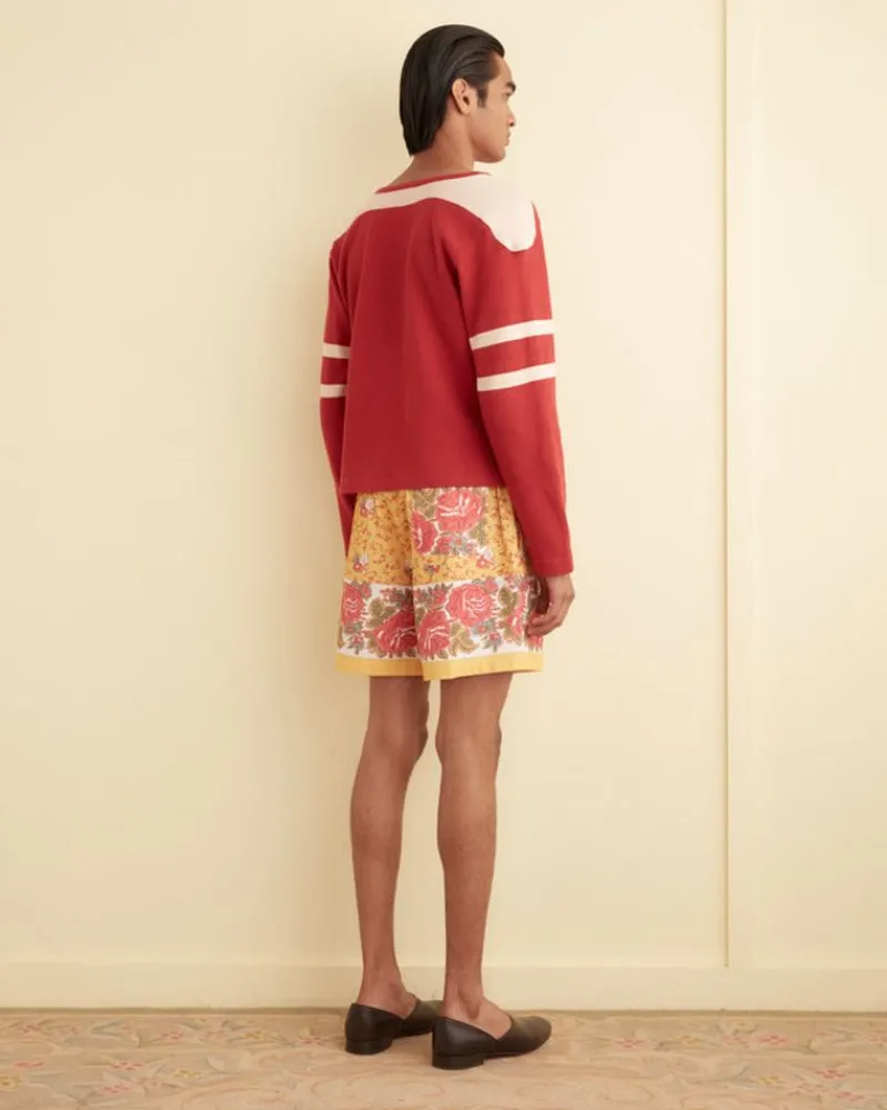 Shorts<BODE Blooming Border Shorts Yellow