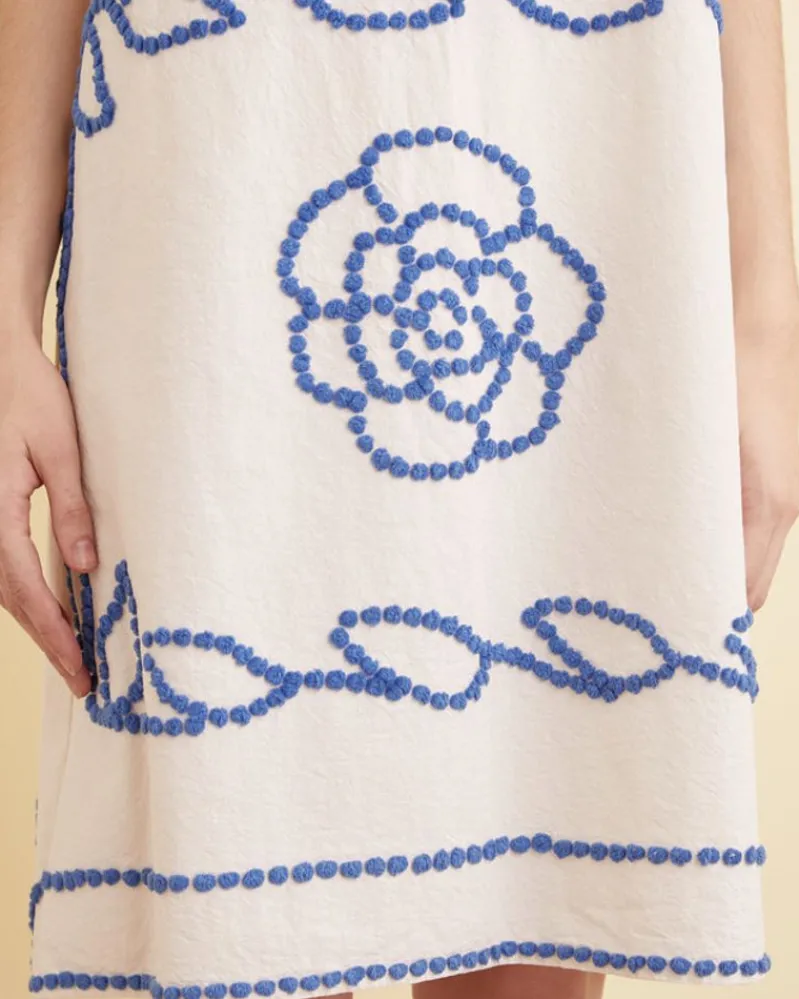 Dresses<BODE Blue Flax Dress - Xs Multi