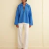 Tops<BODE Bonnie Shirt Indigo