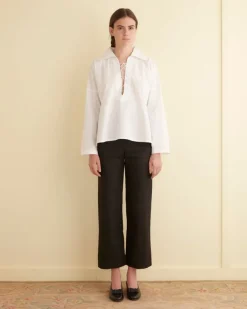 Tops<BODE Bonnie Shirt Ecru