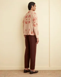 Shirts<BODE Bougainvillea Long Sleeve Shirt Pink