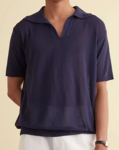 Shirts<BODE Boxy Polo Navy
