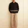 Knitwear<BODE Braided Fringe Shirt Black