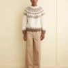 Knitwear<BODE Branch Yoke Sweater Ecru