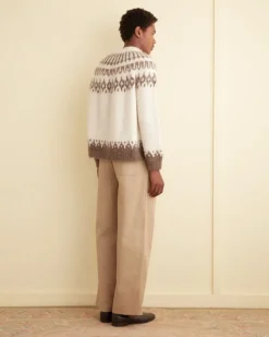 Knitwear<BODE Branch Yoke Sweater Ecru