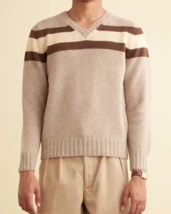 Knitwear<BODE Brewster V-Neck Tan