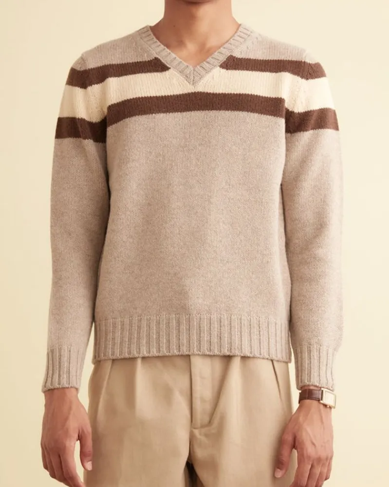 Knitwear<BODE Brewster V-Neck Tan
