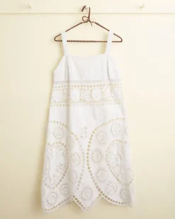 Dresses<BODE Broderie Lotus Dress - S White