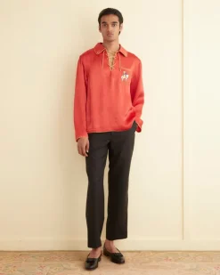 Outerwear<BODE Bronco Pullover Red/Yellow