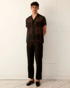 Shirts<BODE Bugle Bead Trim Short Sleeve Shirt