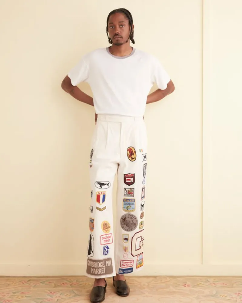Trousers & Pants<BODE Cambridge Mcnab Trousers White/Multi