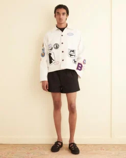 Outerwear<BODE Cambridge Patch Jacket White/Multi