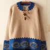 Knitwear<BODE Cape Cod Cross Stitch Pullover - Tan