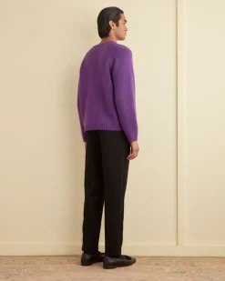 Knitwear<BODE Cashmere Crewneck Sweater - Purple