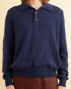 Knitwear<BODE Cashmere Polo Navy