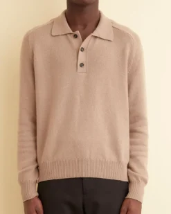 Knitwear<BODE Cashmere Polo Oatmeal