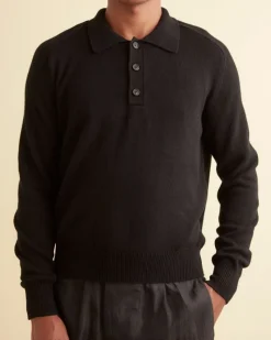 Knitwear<BODE Cashmere Polo Black